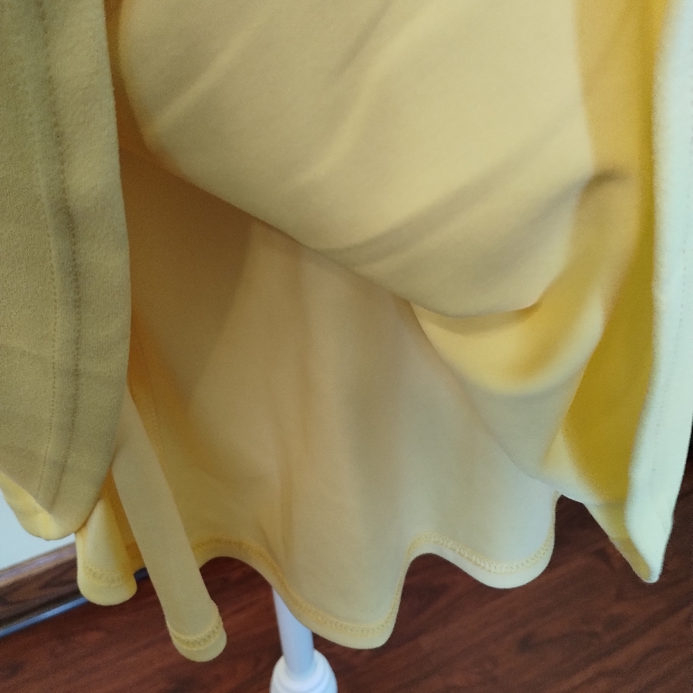 Lulus Yellow Skater Mini Dress Spaghetti Straps Do you Wanna Dance? Size S - Picture 9 of 16